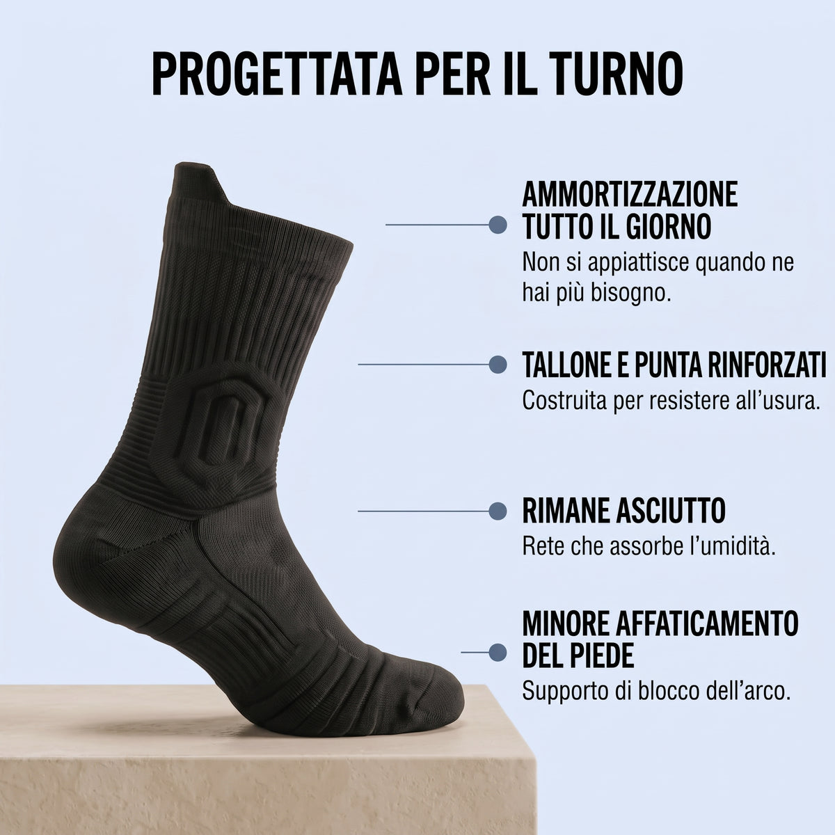 Nulevia™ - Calzini da lavoro antifatica